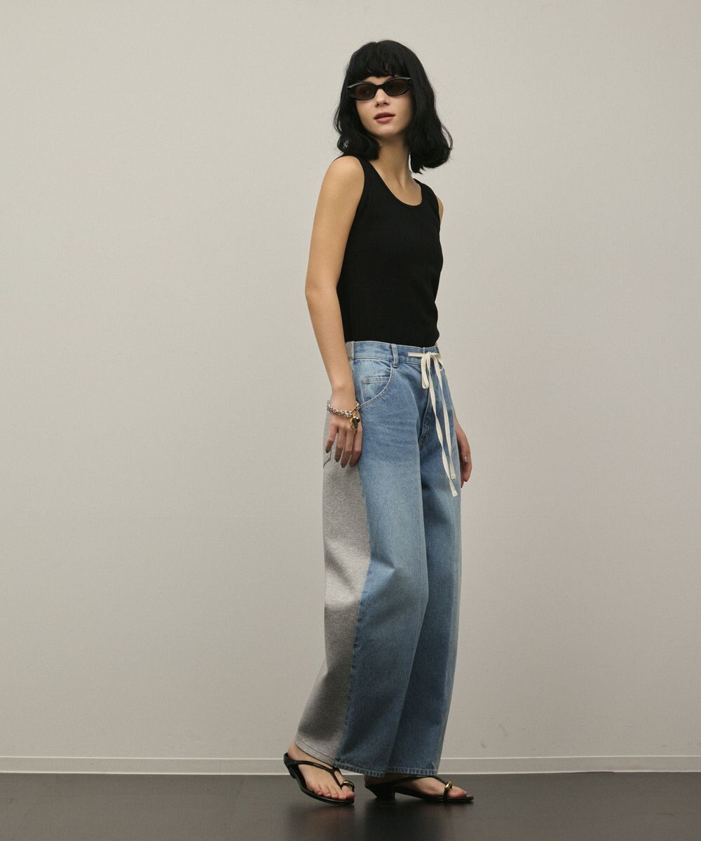 GRACE CONTINENTAL コンビドロストデニムパンツ 