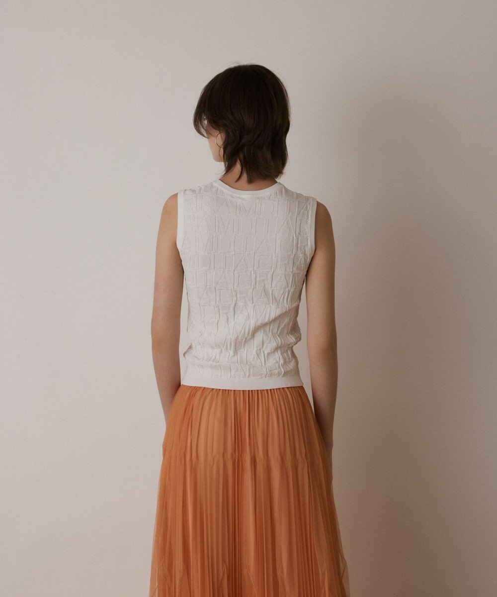 GRACE CONTINENTAL モノグラムニットトップ 