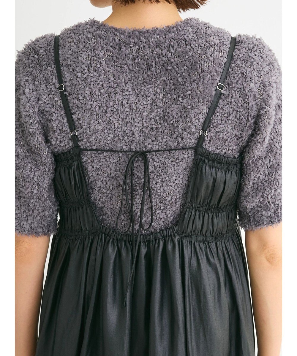 Green Parks レザー風キャミワンピース 