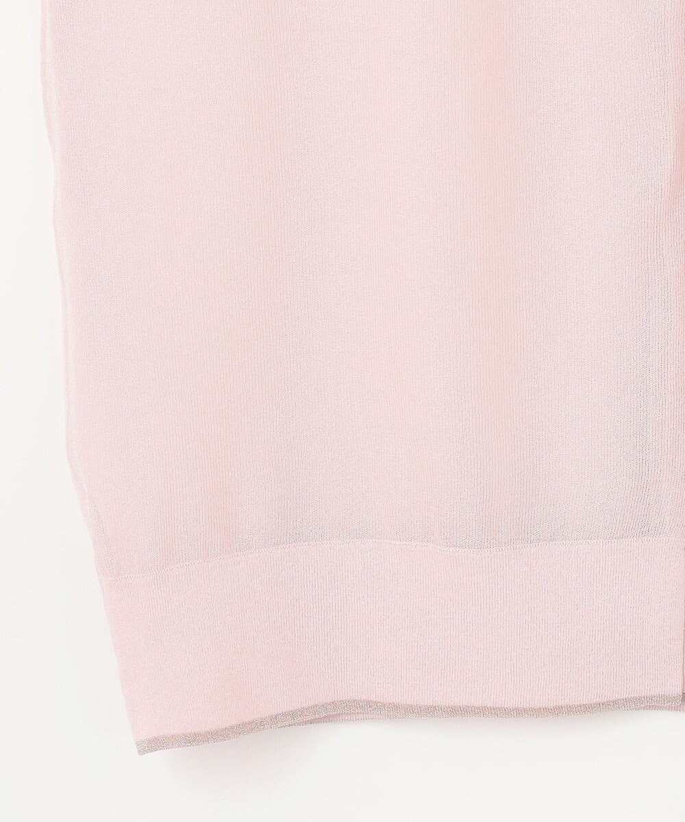 J.PRESS LADIES L 【WEB限定カラーあり・洗える】SHEER LIGHT KNIT ラメ パーカー 