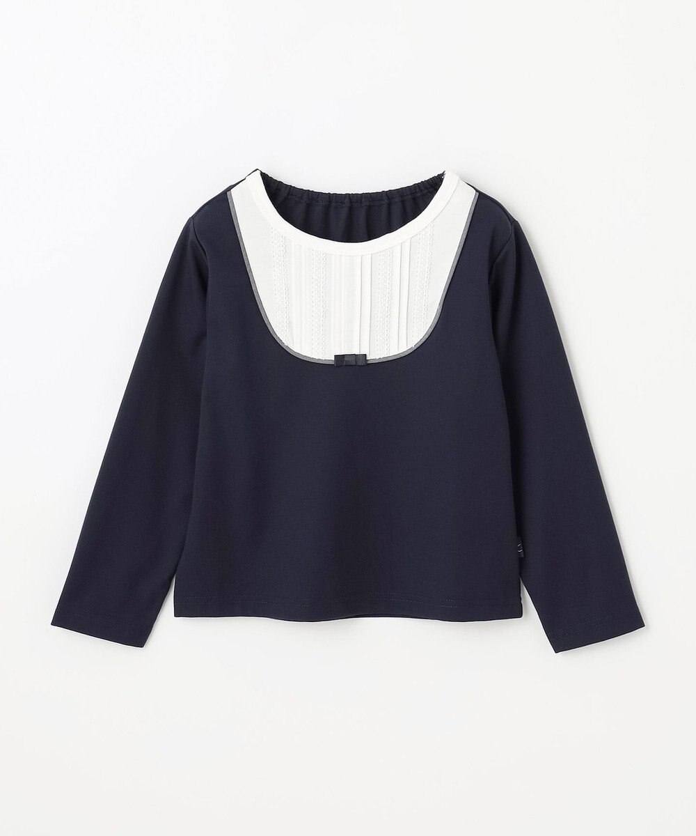 組曲 KIDS 【110-140㎝】【接触冷感・UVカット】サラリとヨークデザイン トップス 