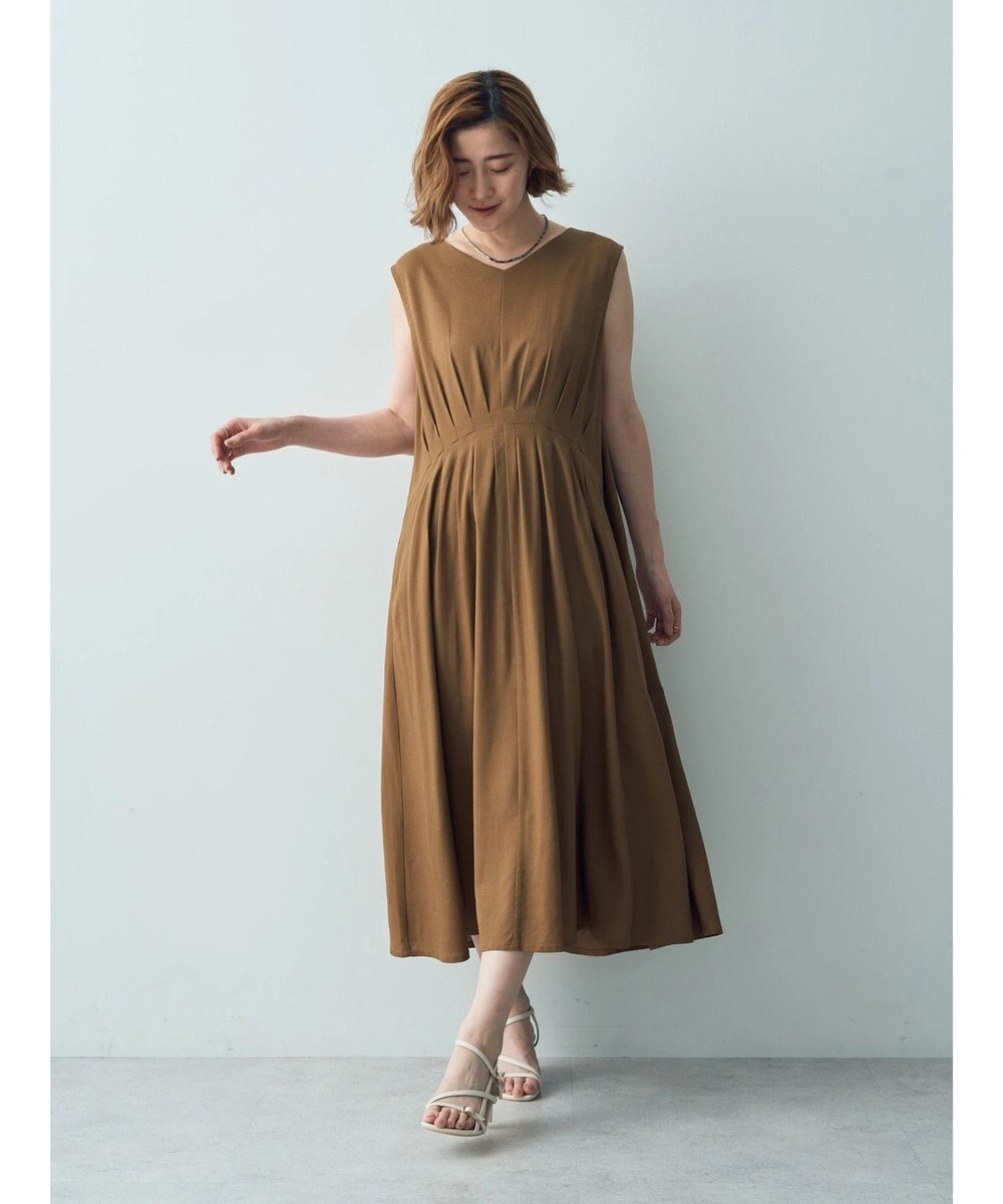 レーヨン麻タックワンピース / YECCA VECCA | ファッション通販 【公式  