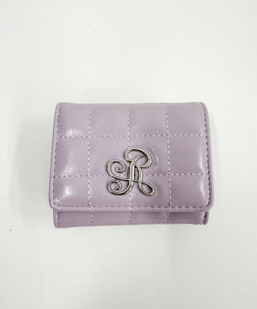 WEGO イニシャルパーツキルティングガマ口ウォレット 