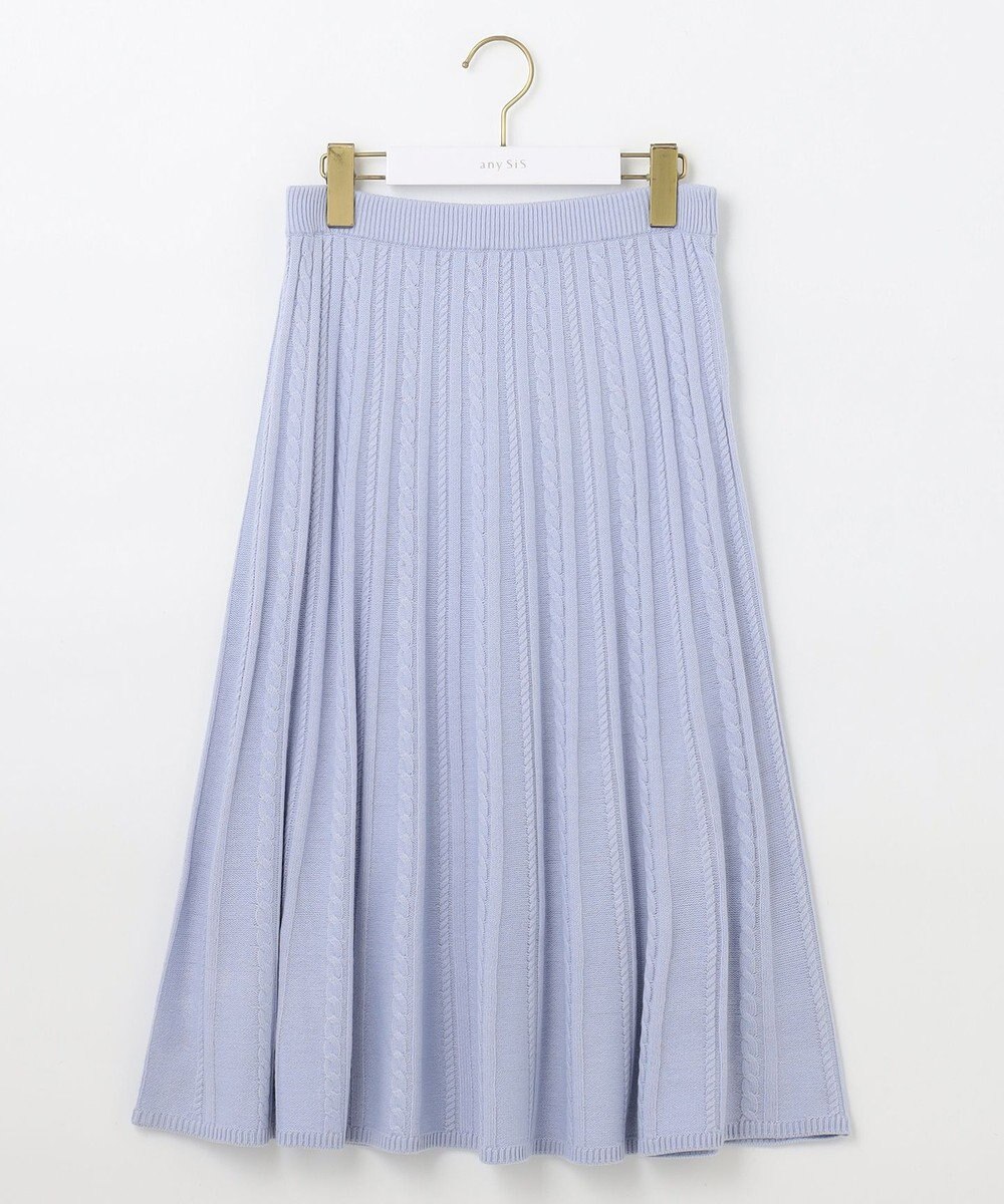 ANY SIS 【セットアップ対応】スフレケーブルニット スカート 