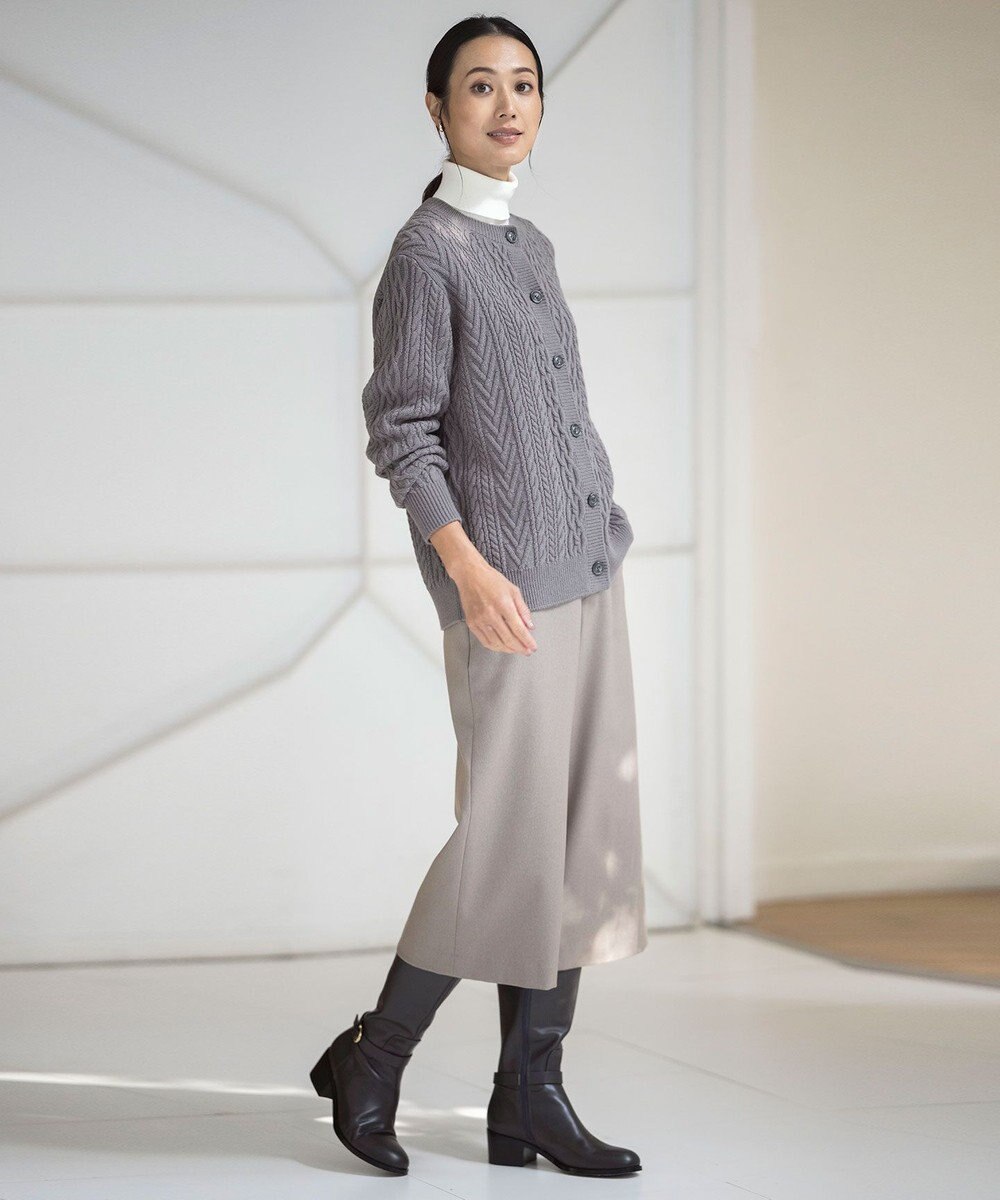 J.PRESS LADIES S 【WEB限定カラーあり・洗える】ツムギート flannel キュロット パンツ 