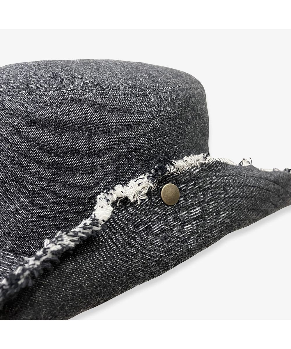 林八百吉商店 un chapeau  デニムフリンジハット 