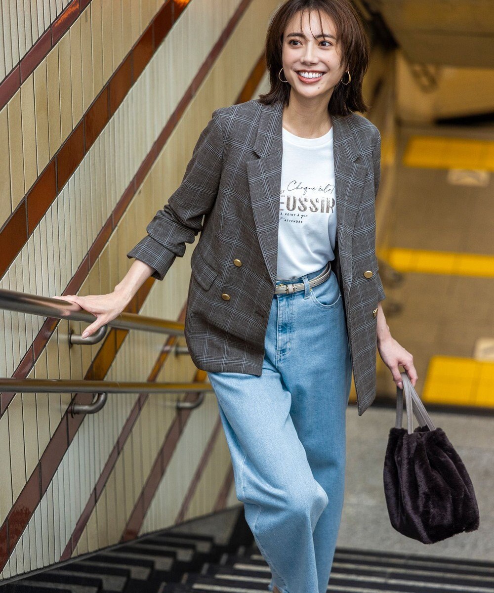 ANY SIS 【美Denimシリーズ】セミカーブワイド デニム 