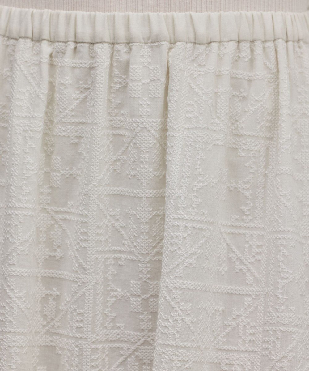 GRACE CONTINENTAL ティアードエンブロイダリースカート 