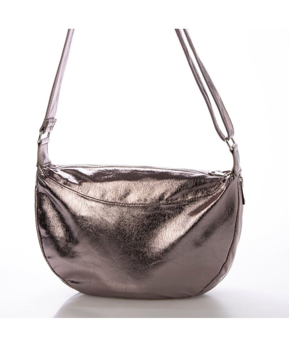 UNBILLION カシュカシュ cachecache / メタリックハーフムーンショルダー 