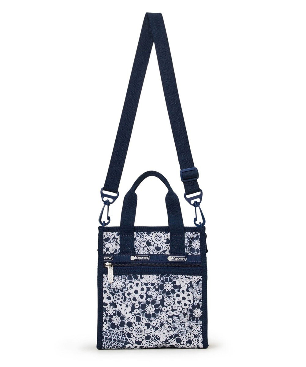 LeSportsac MINI N/S TOTE/フローラルレースネイビー 