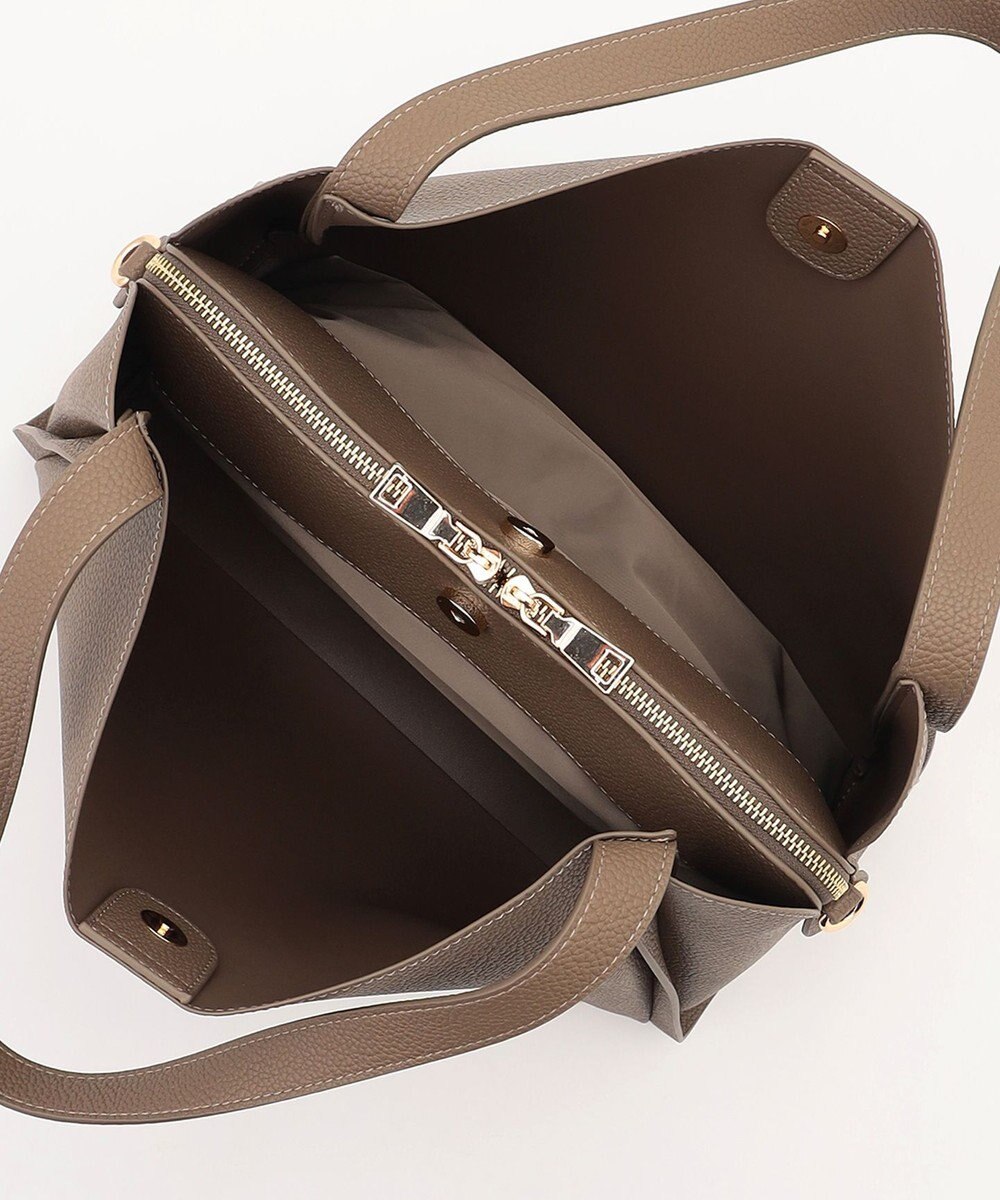 LA BAGAGERIE ソフトシュリンク2WAYハンドバッグ large 