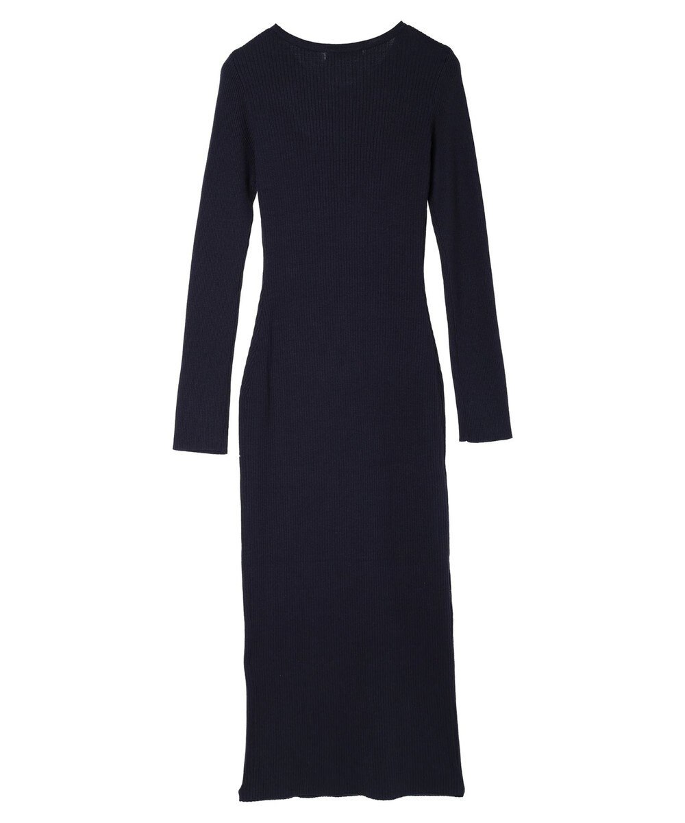 Green Parks タイトシルエットリブニットワンピース 