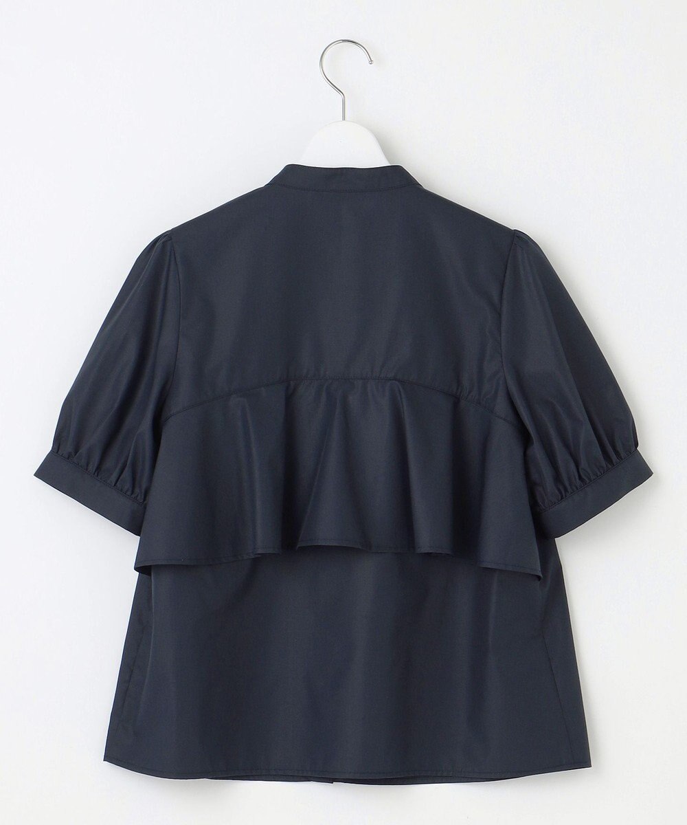 Feroux 【洗える】バンドカラーパールボタン ブラウス 