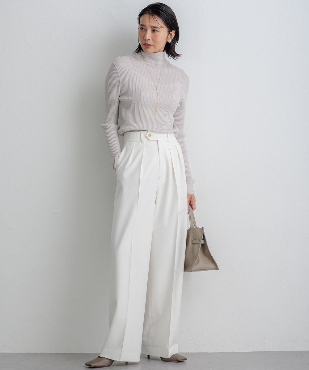 23区 【洗える】シアーラメタートル ニット 