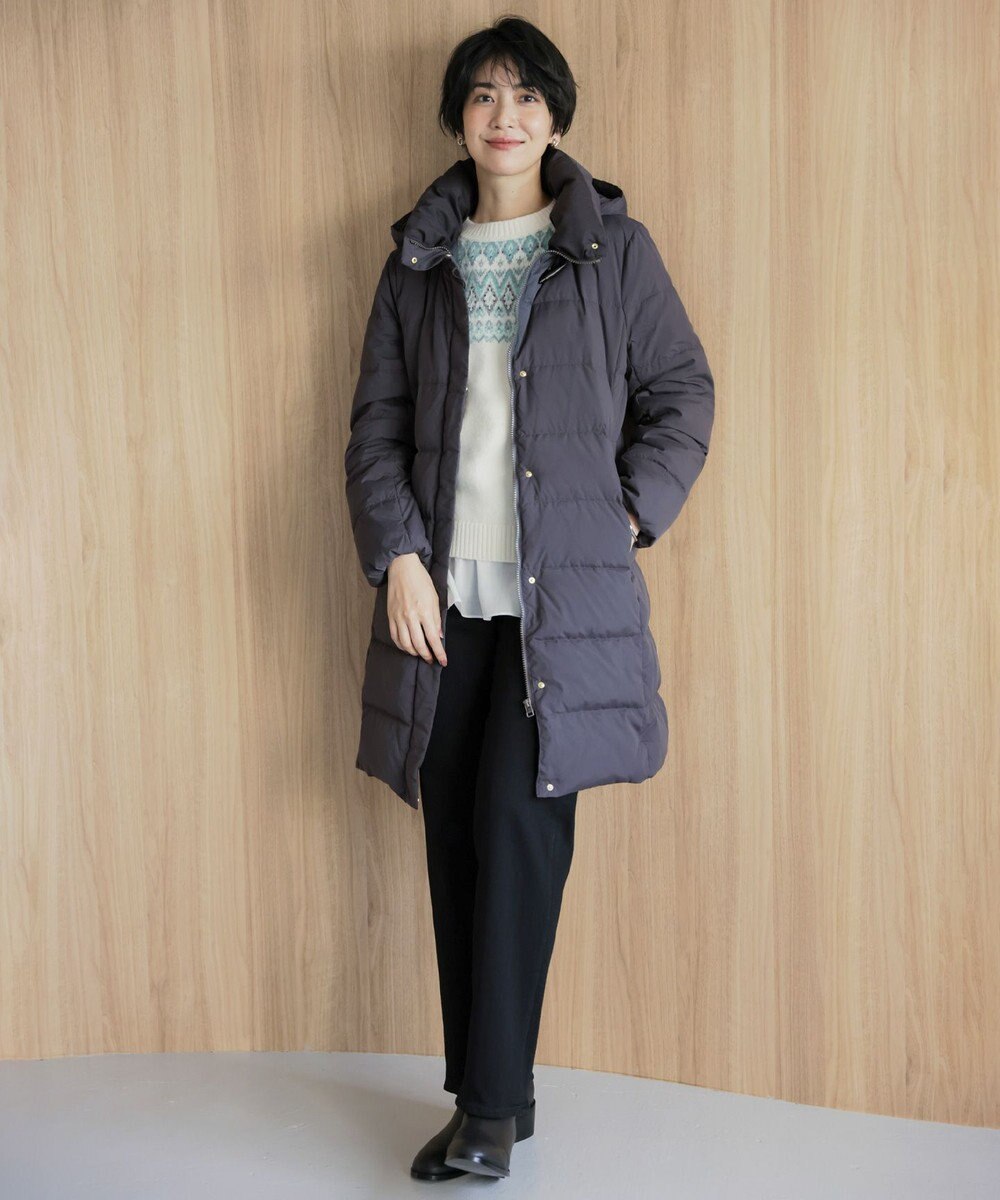 J.PRESS LADIES S 【洗える】裏起毛ストレッチ デニム パンツ 