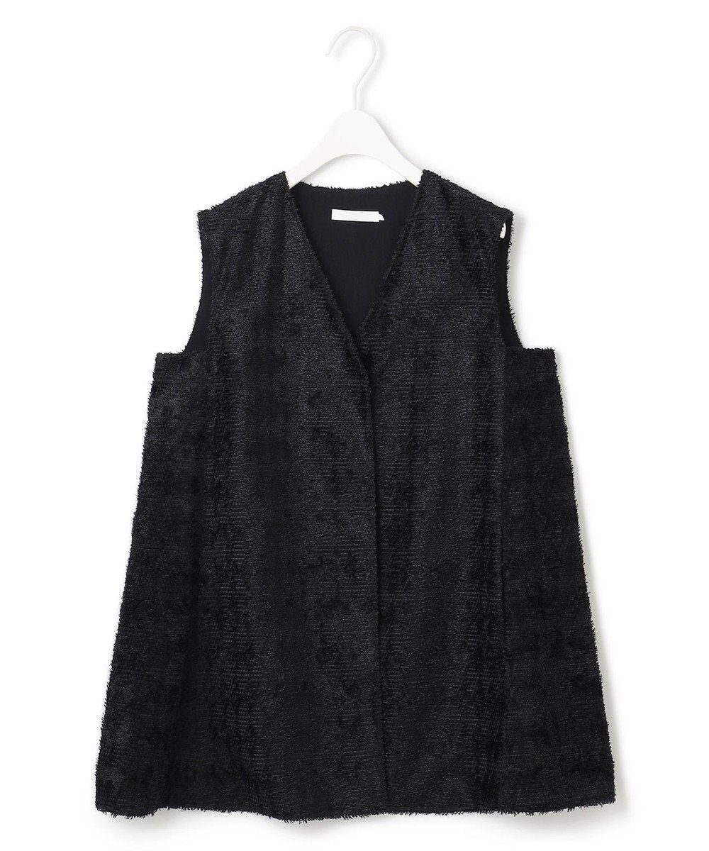 ICB ダイヤカットジャカードブラウス 