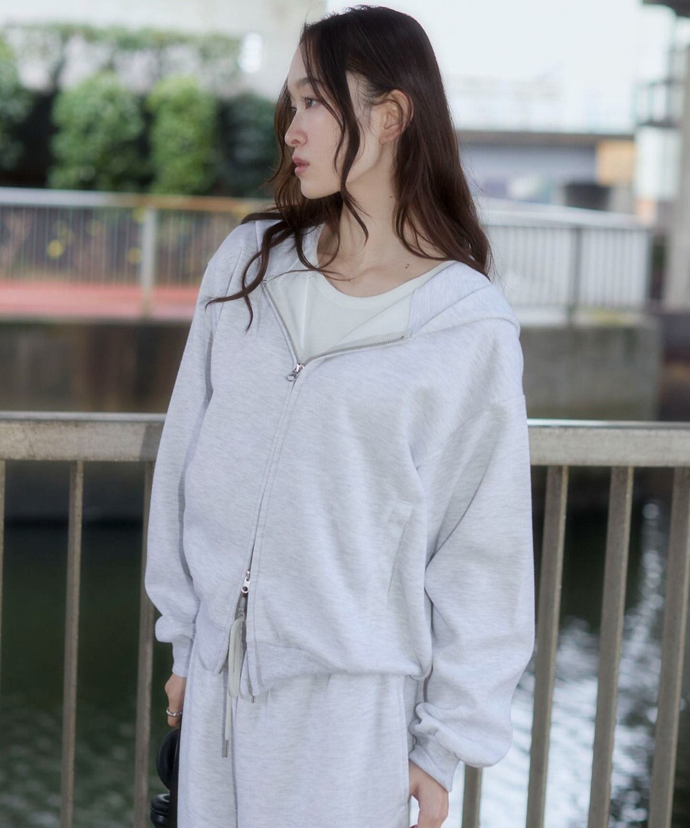 WEGO 【ユニセックス着用ITEM/SMLサイズ展開】ボンディングZIPパーカー 