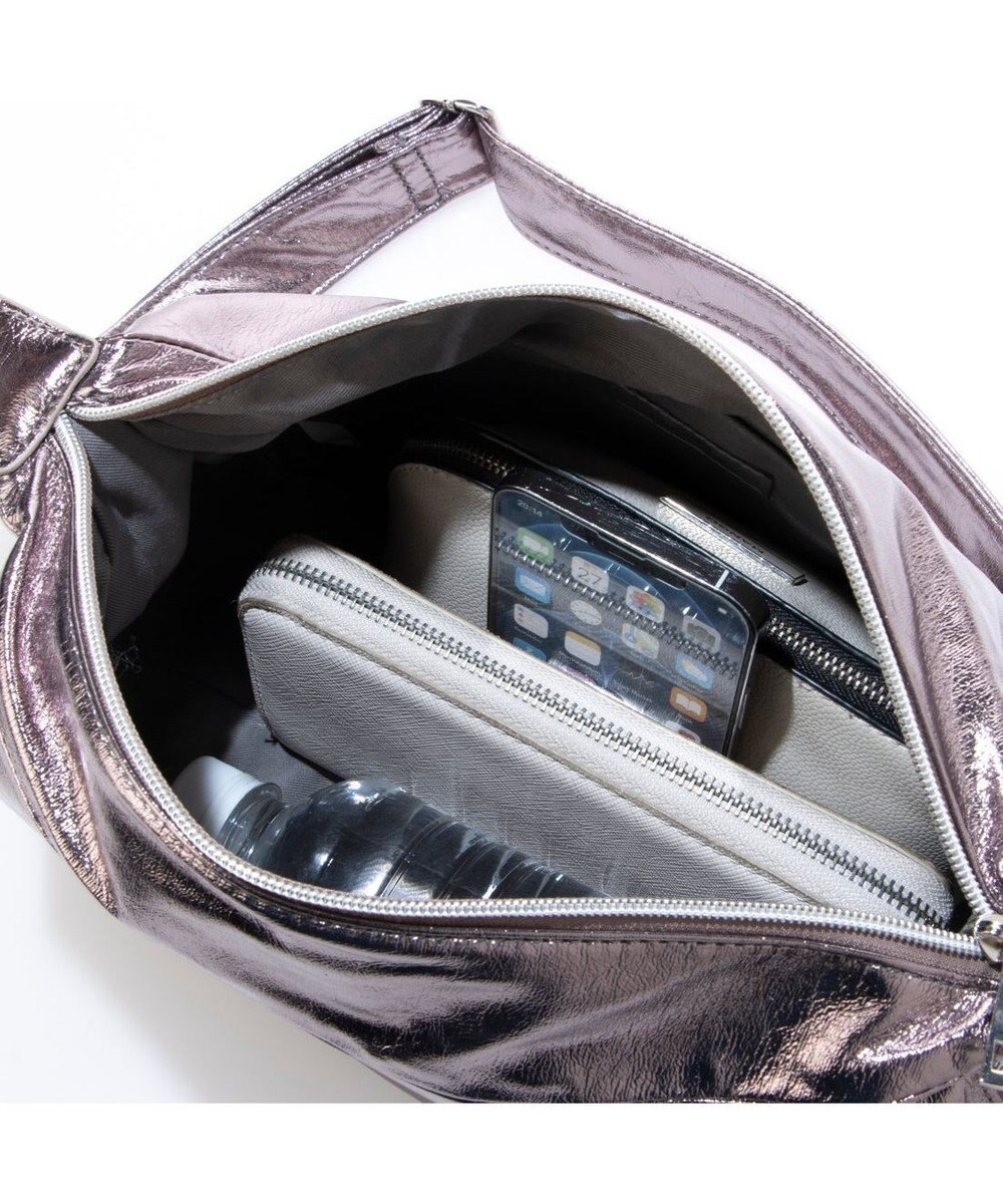 UNBILLION カシュカシュ cachecache / メタリックハーフムーンショルダー 