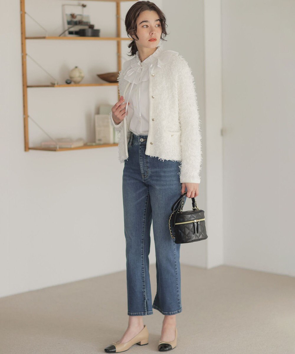 組曲 チュールヤーンファンシーニット ジャケット 