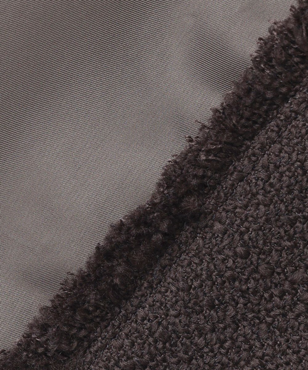 BEIGE， 【Oggi 10月号掲載】MULLIN / ウールツイードメタルボタンノーカラージャケット 