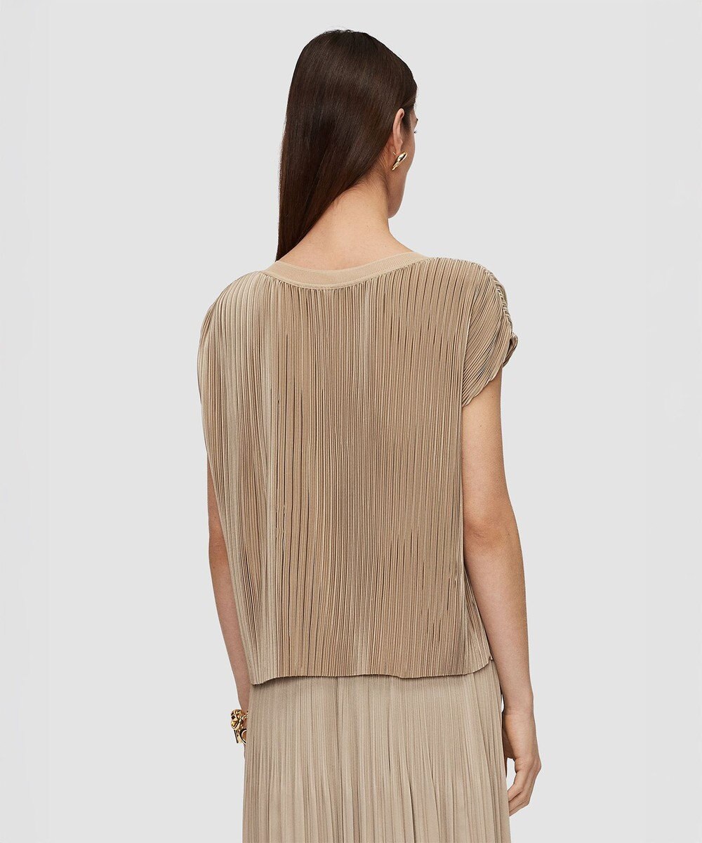 JOSEPH プリーツサテン　ブラウス 