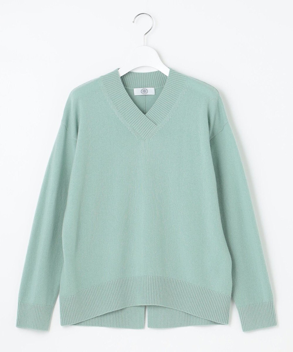 J.PRESS LADIES L 【洗える・WEB限定カラーあり】CASHMERE BLEND Vネック ニット 