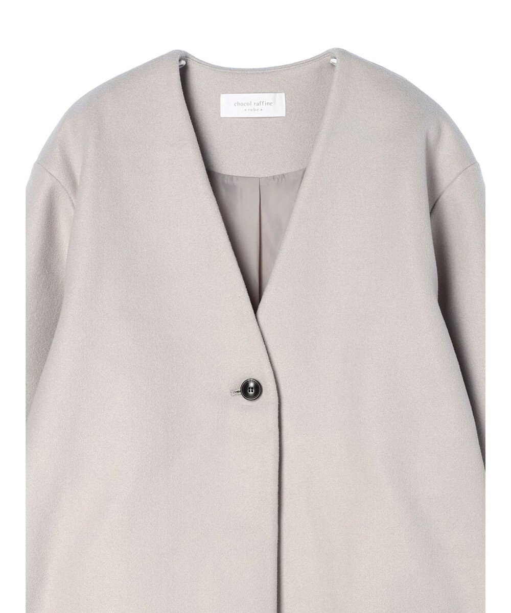 Green Parks 洗えるＶネックミディ丈コート 