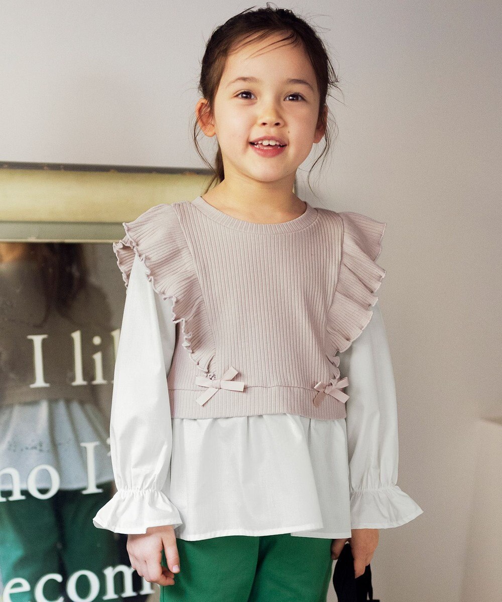 ANY KIDS レイヤード ブラウス 