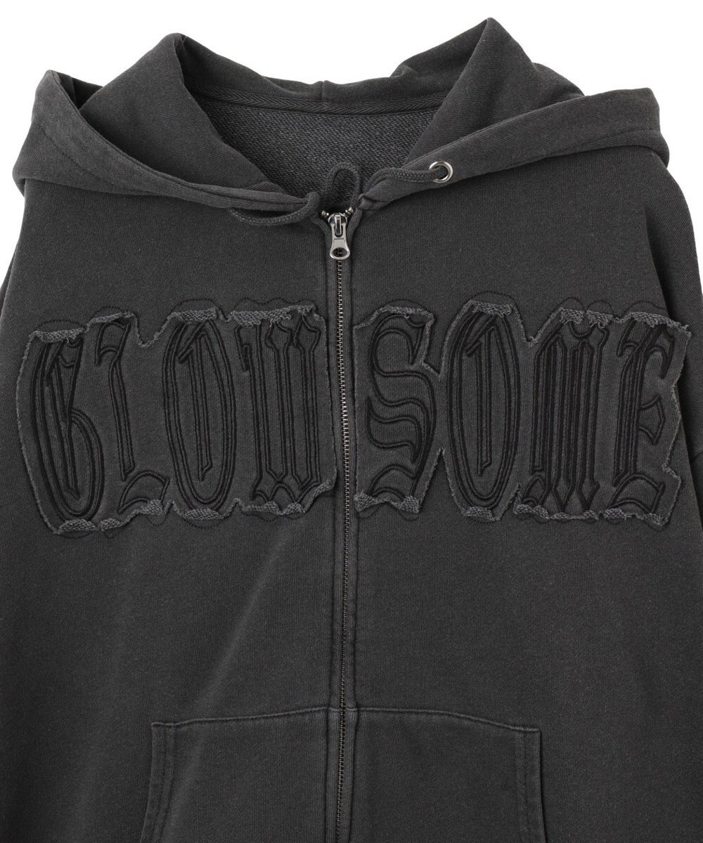 WEGO ヴィンテージウォッシュパッチワークBIGZIPパーカー 