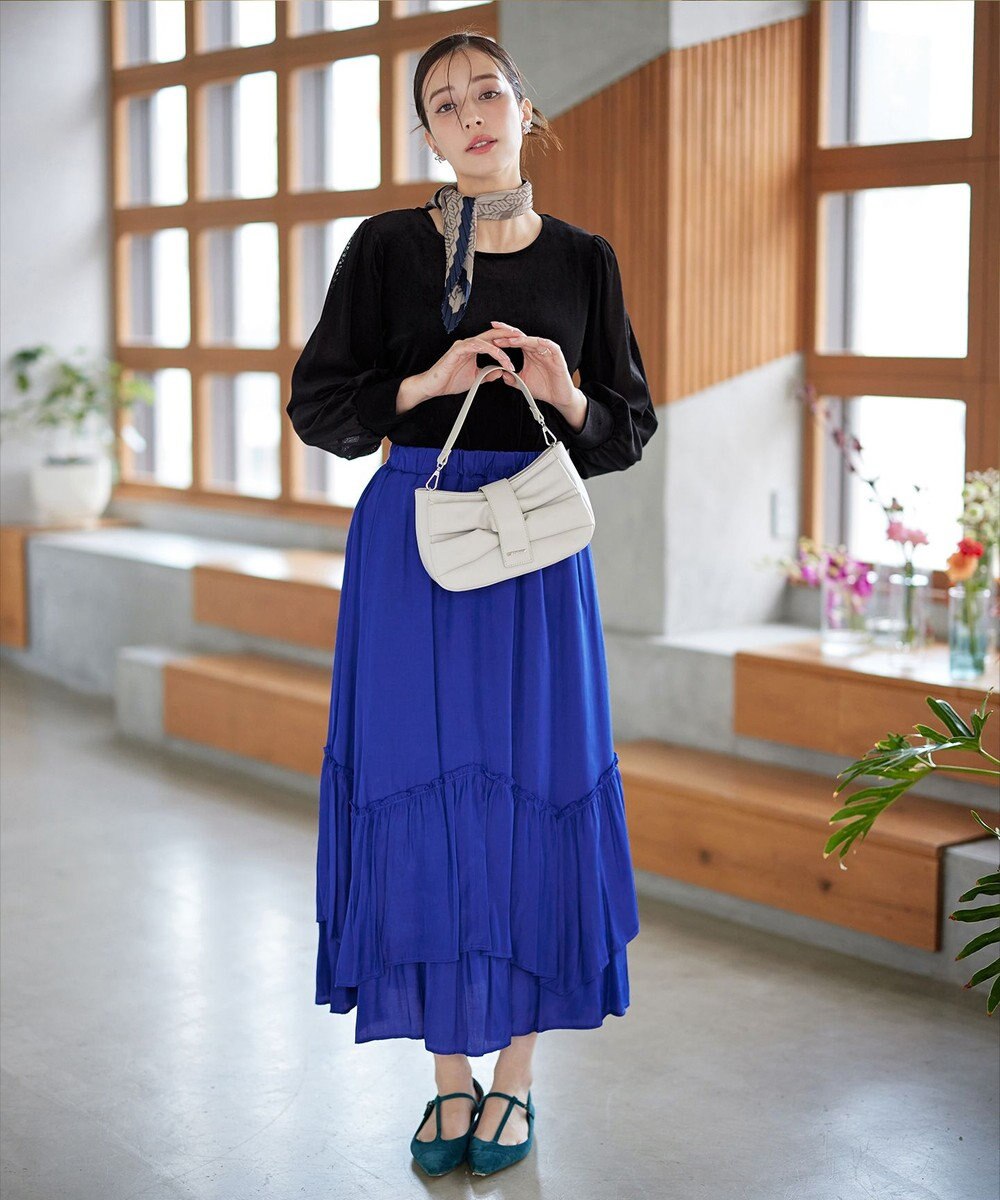 Tiaclasse 【選べる柄タイプ】プリーツスカーフ 