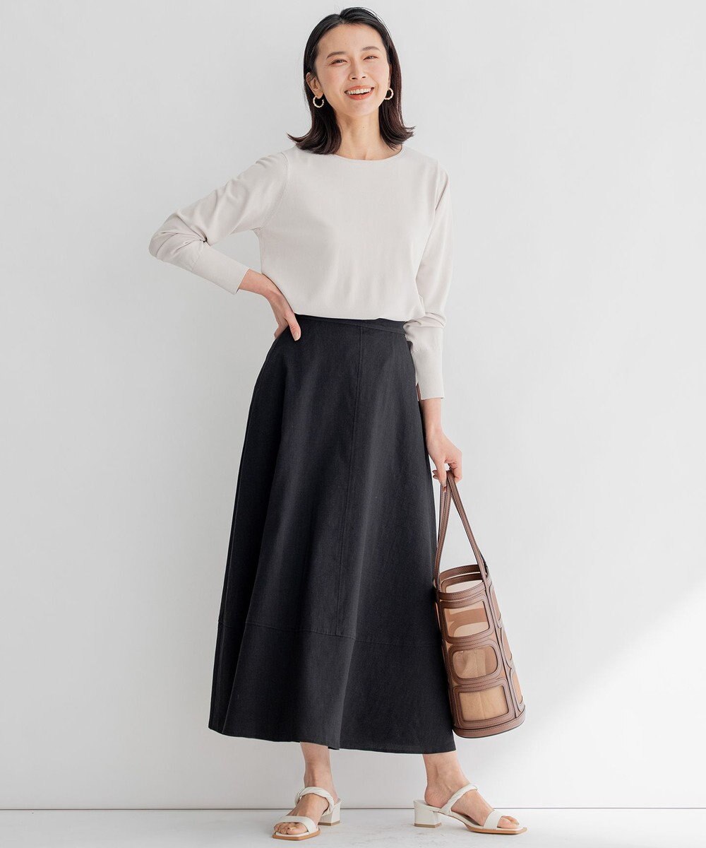 23区 S 【前後着用可能】レーヨンポリエステルストレッチ カーディガン 