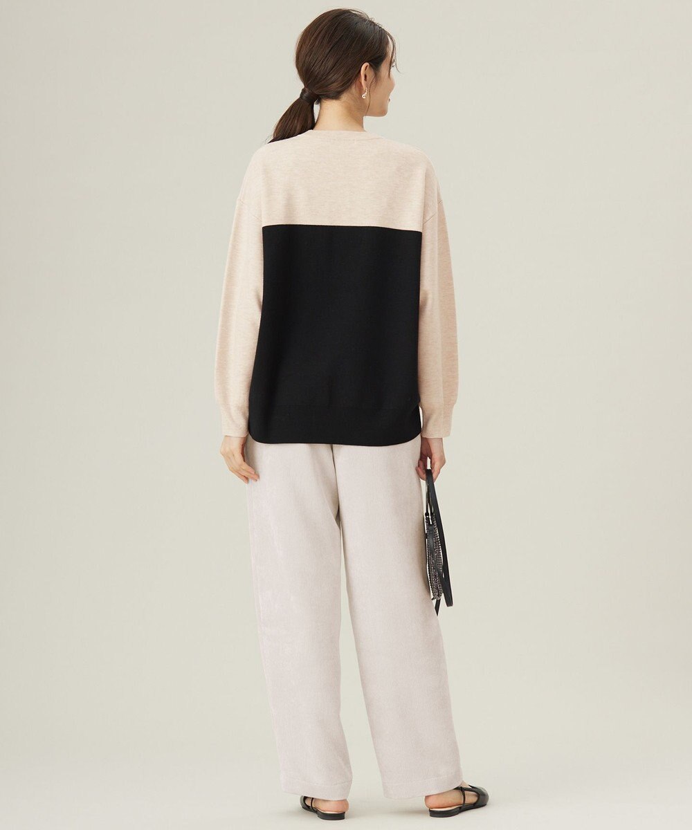 自由区 【洗える】ソフトコーデュロイワイド パンツ 