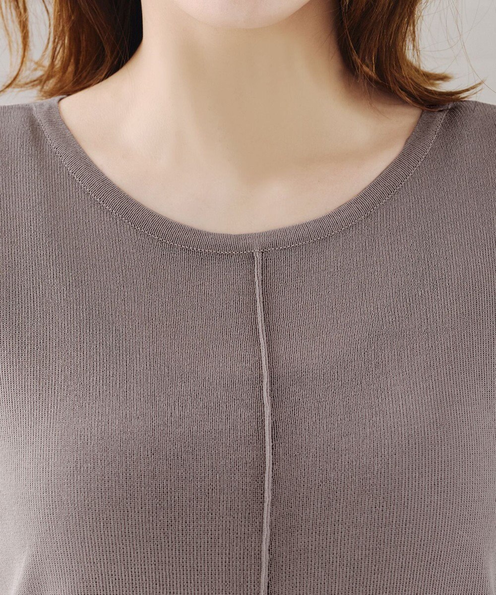 Tiaclasse 【新色追加】フレンチスリーブニットチュニック 