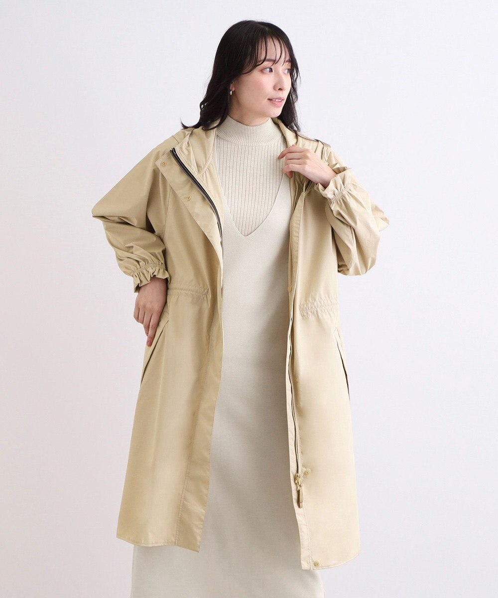 MOONBAT 【撥水】LIGNAGGIO ウエストギャザーフードコート 