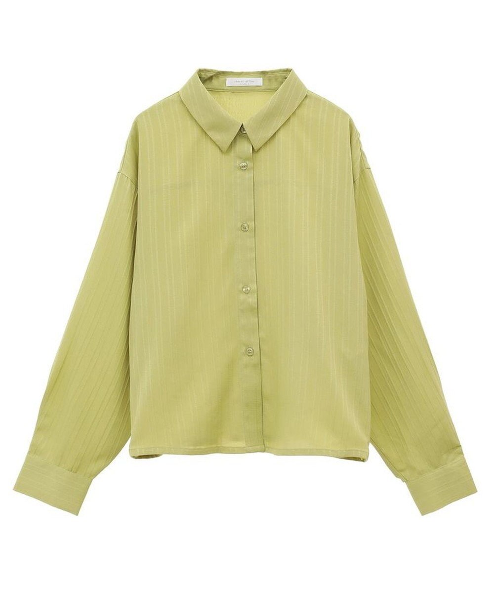 Green Parks サイドドロストショート丈シャツ（無地） 