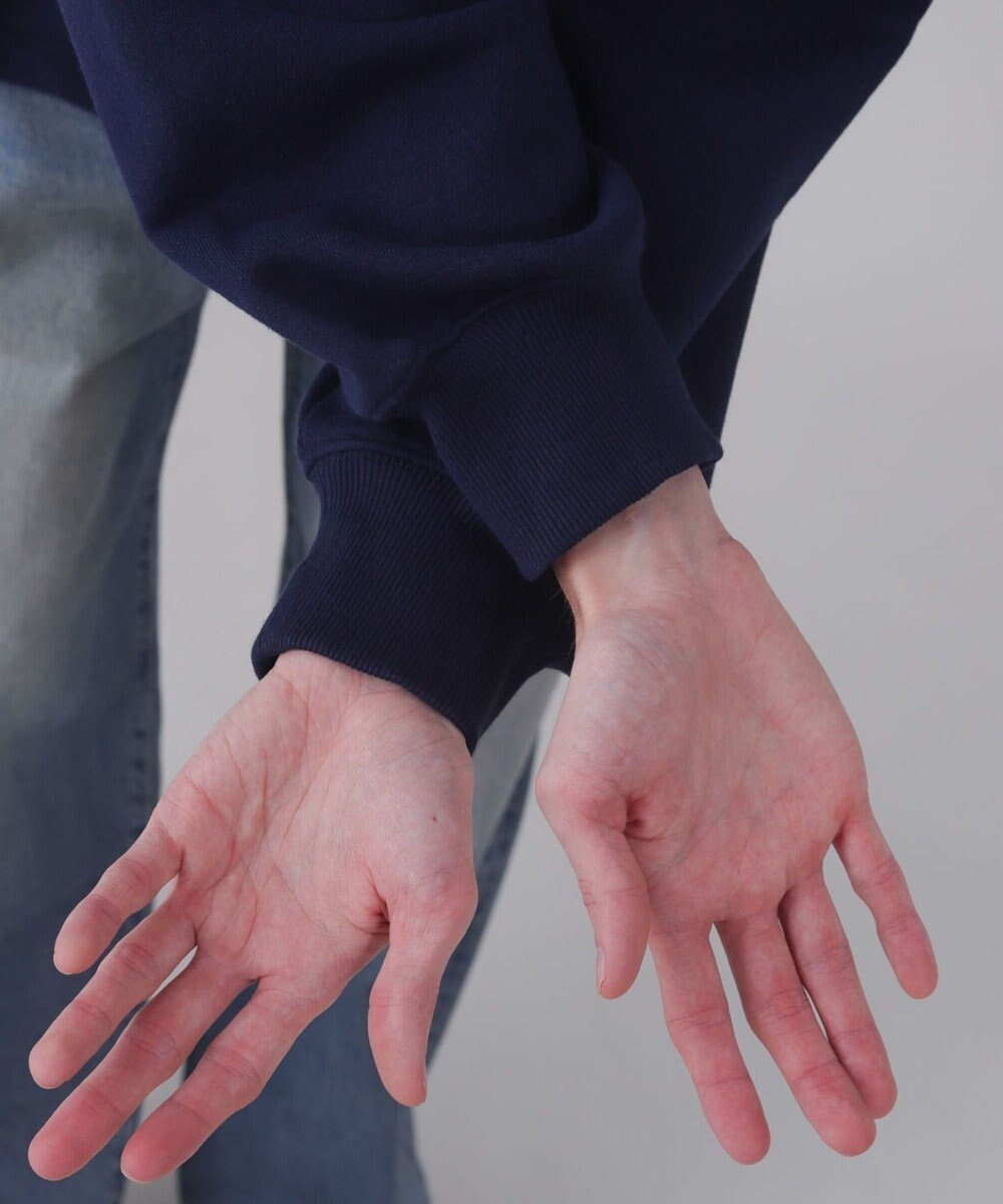 WEGO 【ユニセックス着用ITEM】ショートドロストワンポイント刺繍プルオーバー 