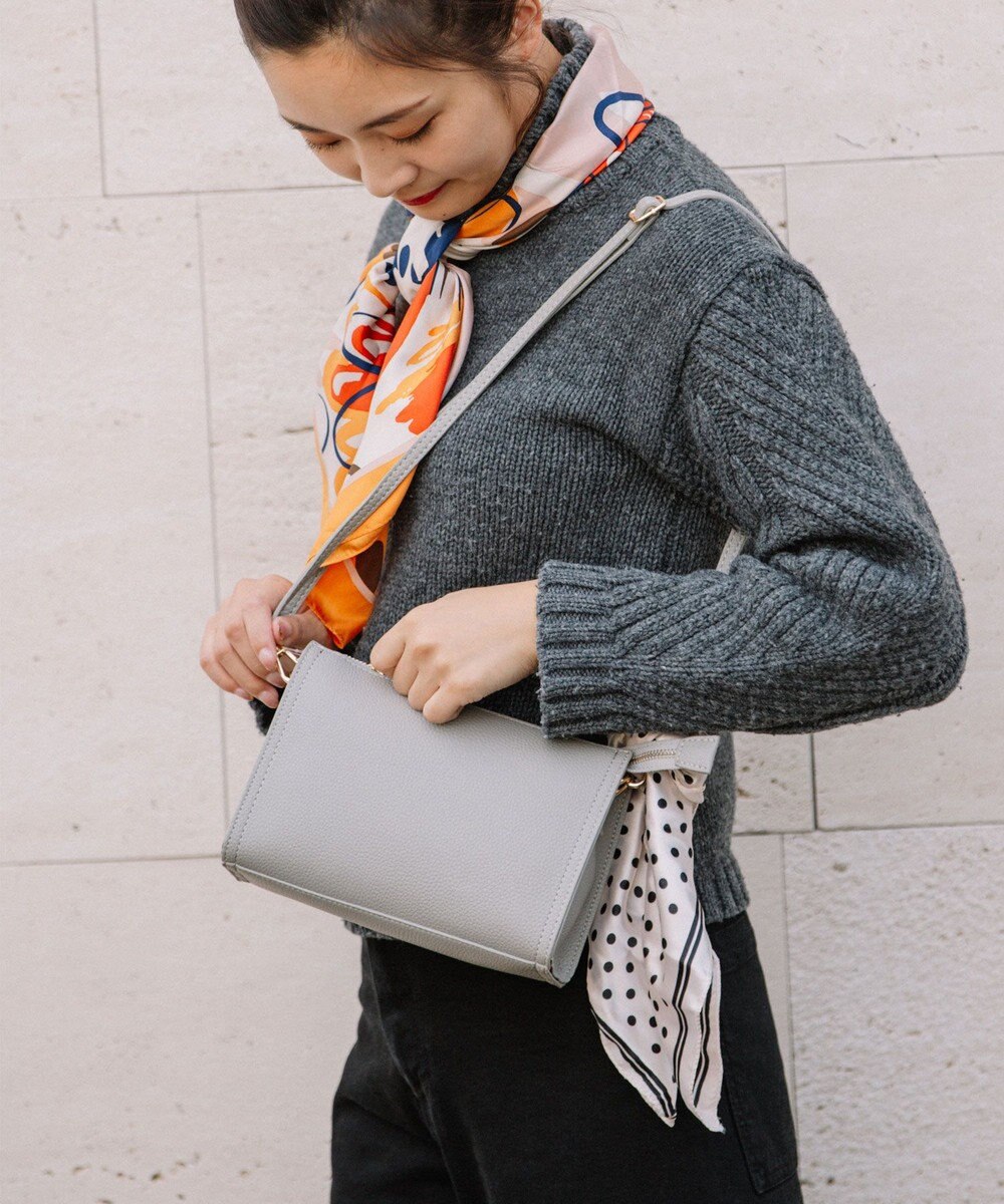 UNBILLION 【テレビ ドラマ着用アイテム】cachecache WEB限定スカーフ付ボックスショルダー 
