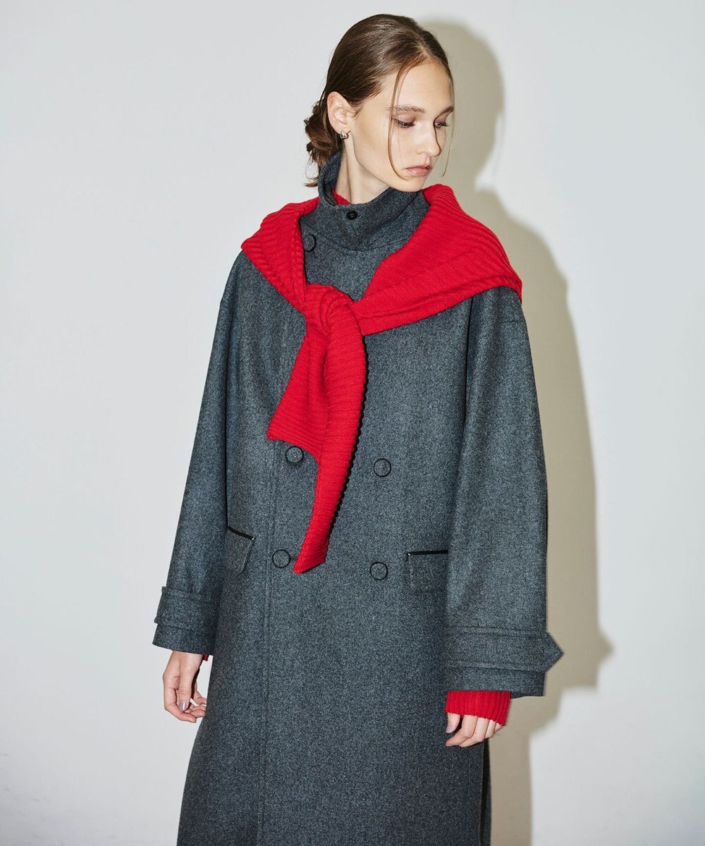 uncrave ライトメルトン ロングチェスターコート 