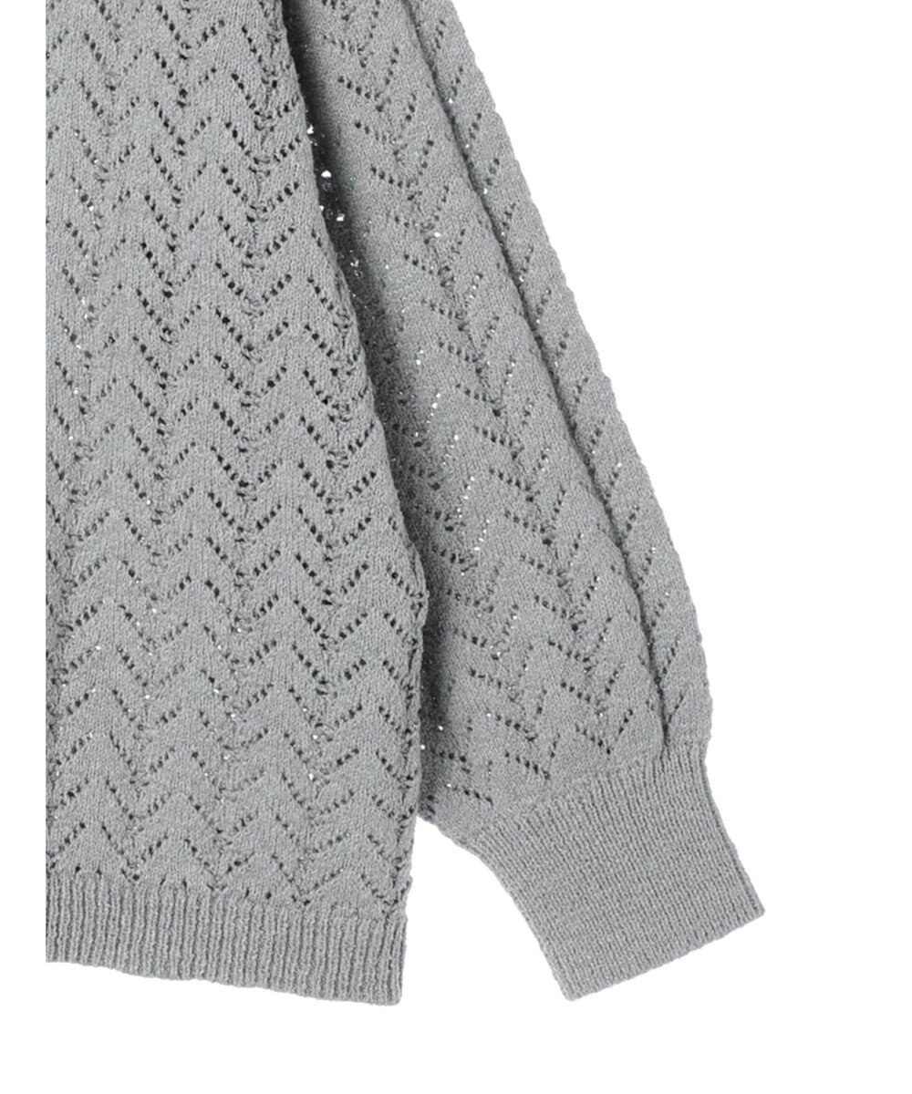 earth music&ecology ビッグカラーニットプルオーバー 