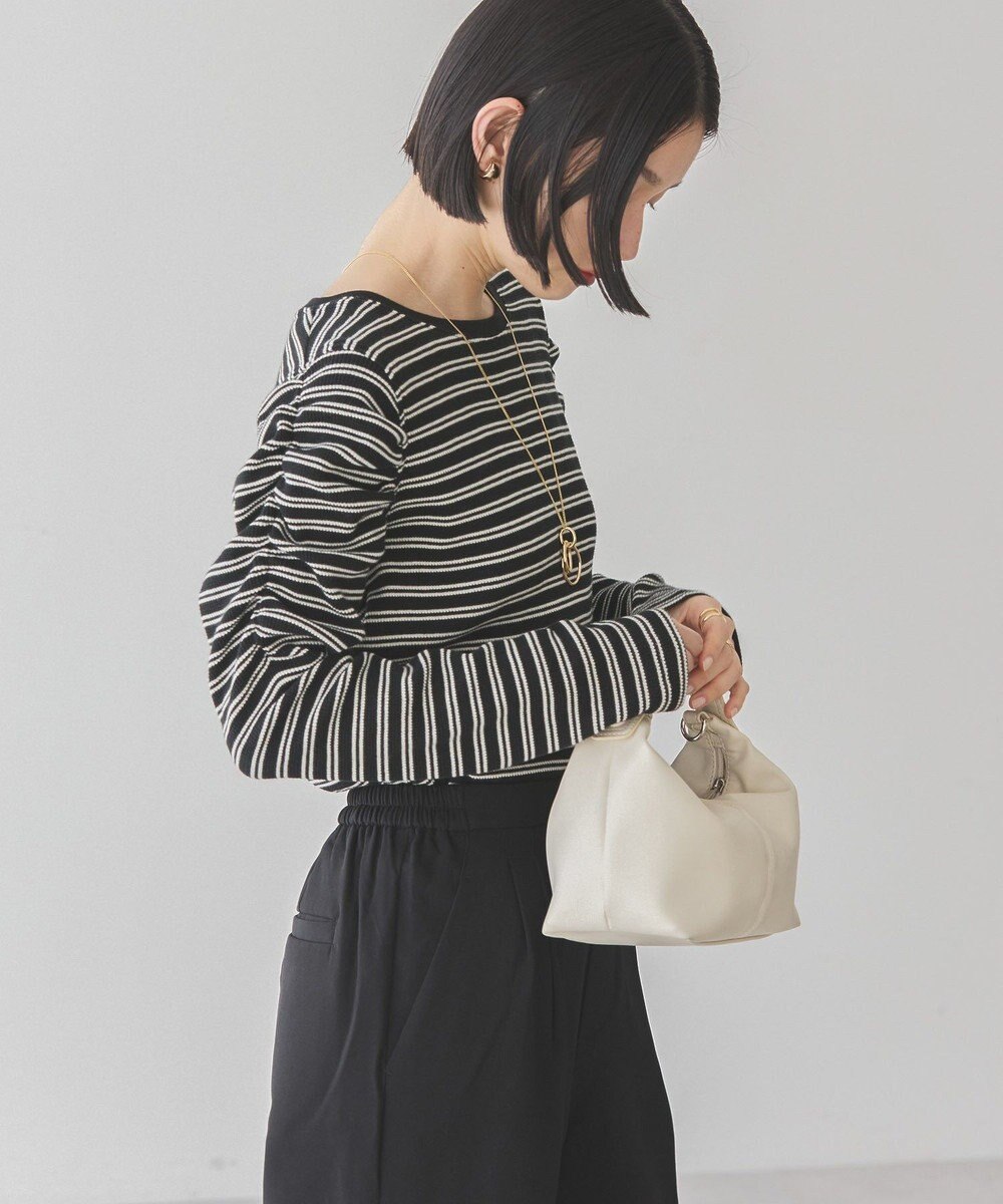 AMERICAN HOLIC ショルダーギャザーワッフルプルオーバー 