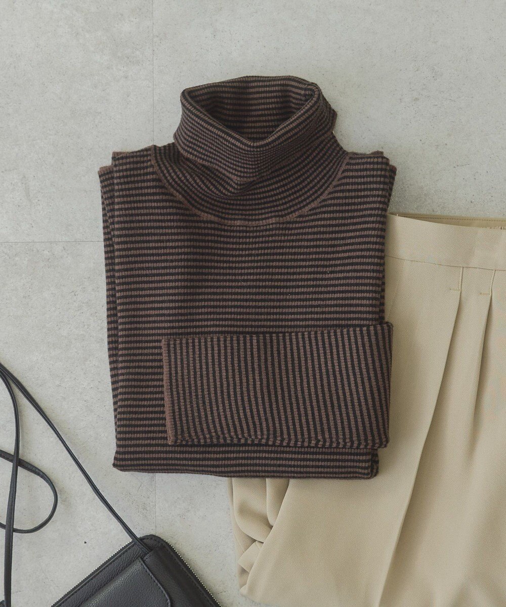 AMERICAN HOLIC バイパチリブタートルネックニットプルオーバー 