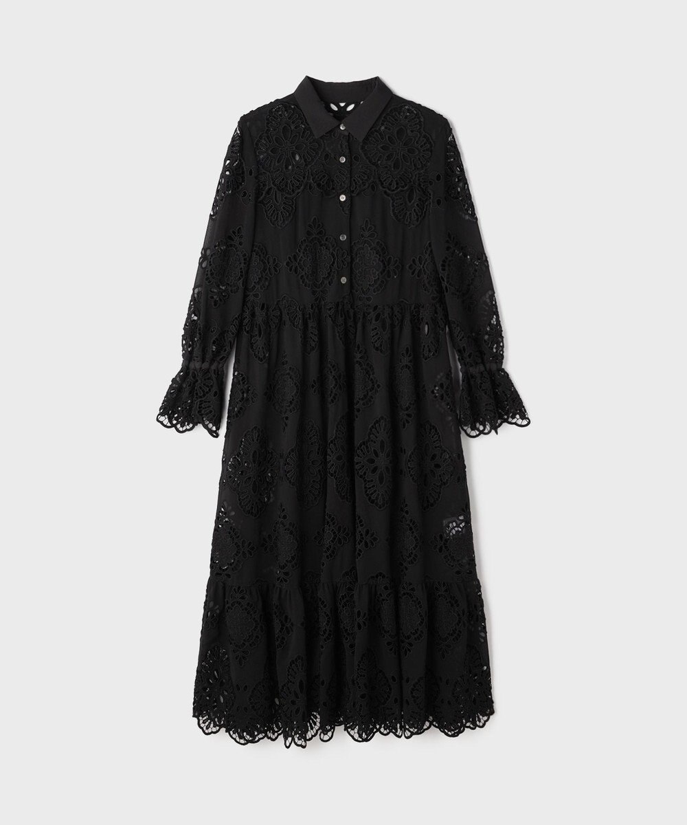 GRACE CONTINENTAL カットワーク刺繍ワンピース 