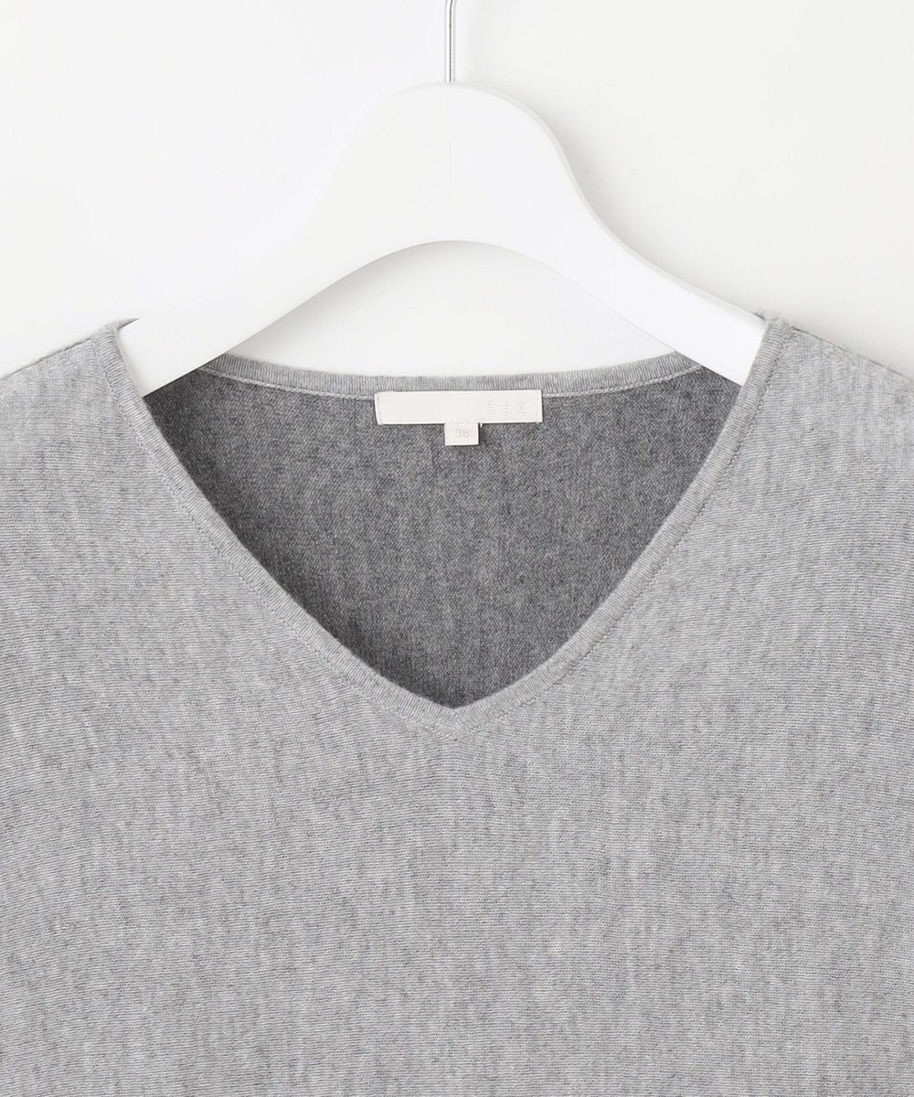 自由区 L 【カタログ掲載】ファインウールカシミヤドルマンシルエット ニット 