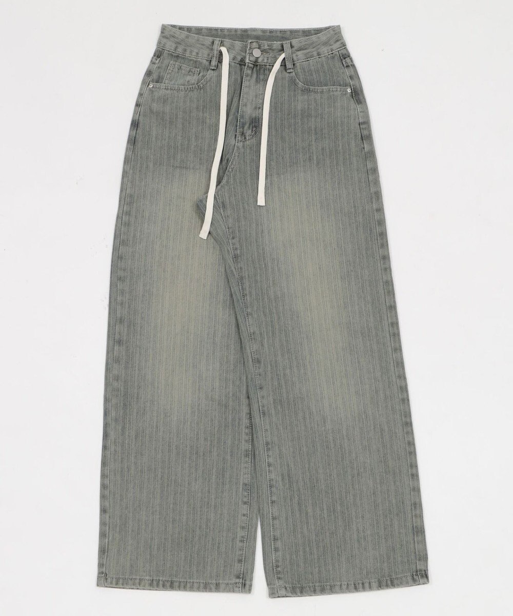 WEGO ドロストストライプブラストデニム 