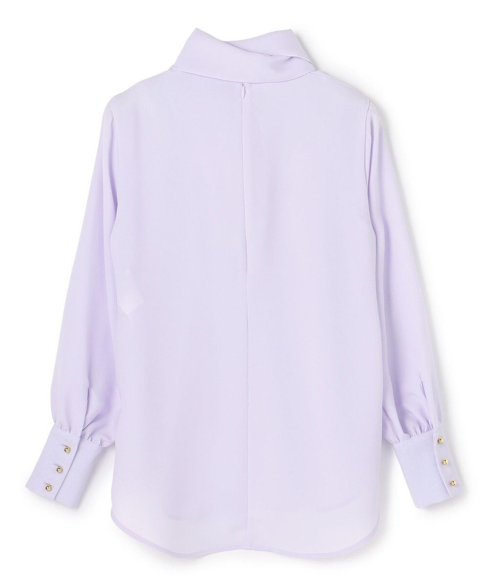 BEIGE， 【洗える】STOW / パフスリーブボウタイブラウス 