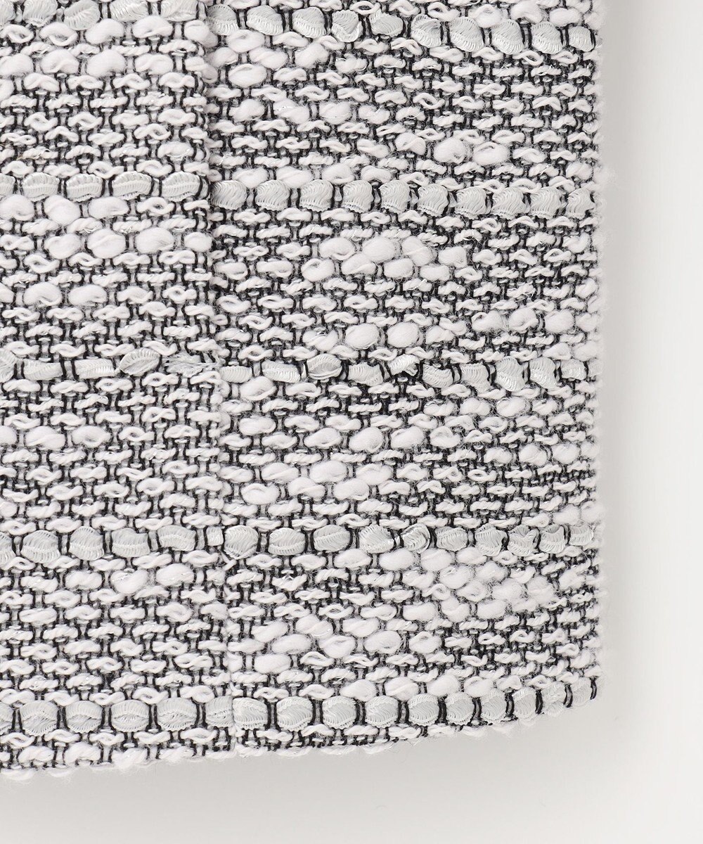 自由区 S カラミツイードノーカラー ジャケット 