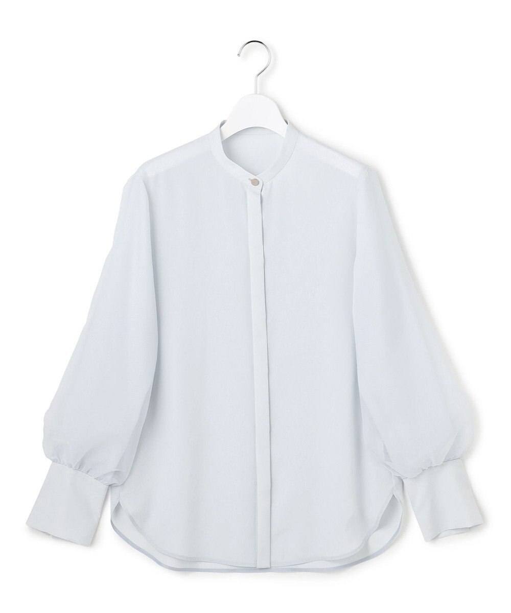 ICB L 【先行予約】 オーガンコンビシャーティング シアーレイヤードスリーブブラウス 