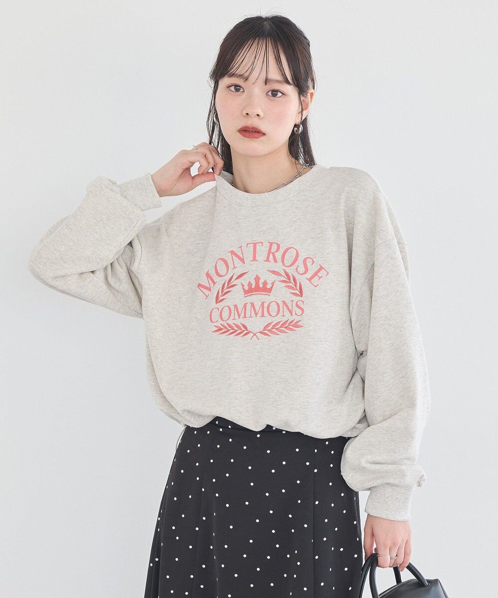 earth music&ecology 【裏毛】アソートロゴウラケドロストプルオーバー 