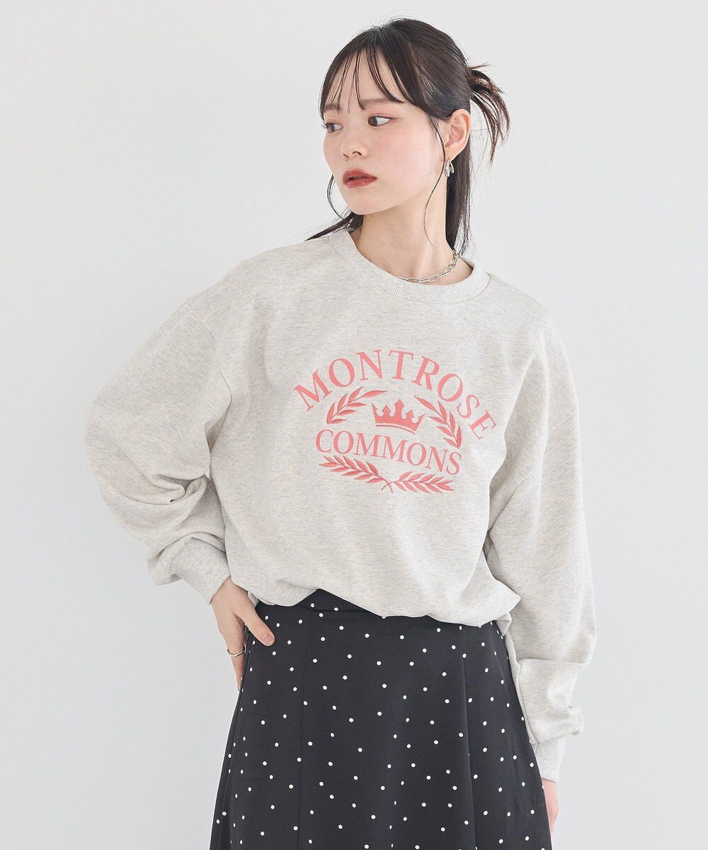 earth music&ecology 【裏毛】アソートロゴウラケドロストプルオーバー 