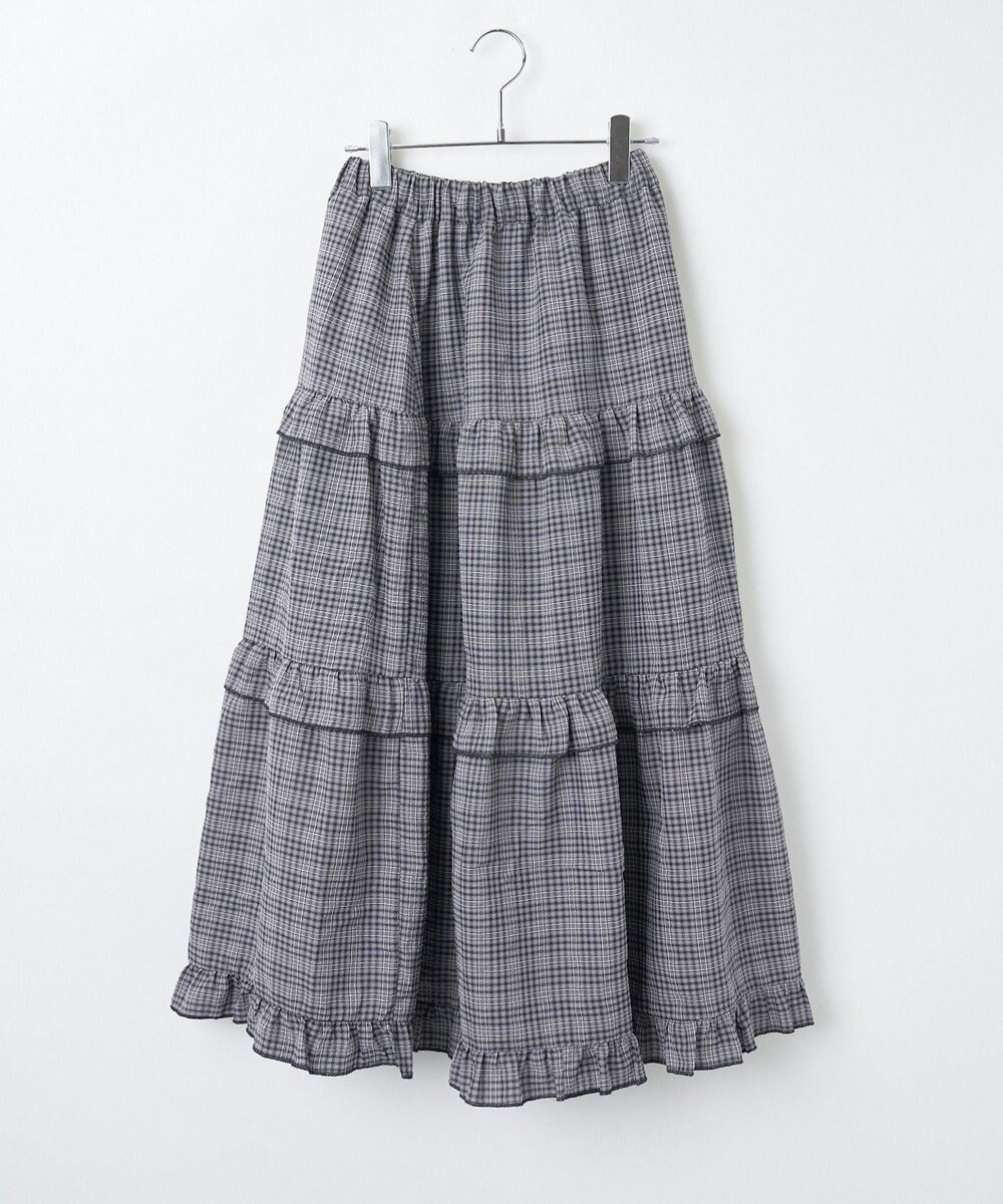 WEGO 【ウエストゴム】フリルティアードボリュームスカート 